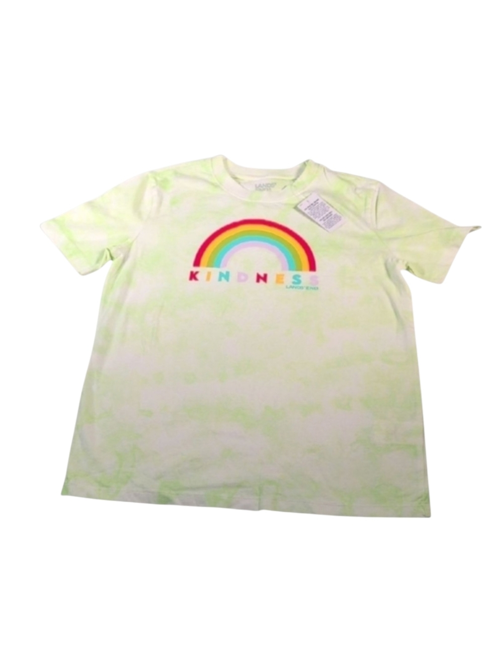 Lands End Kindness Tie-Dye T-Shirt Girls Size Large